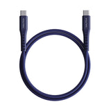 Nautica Urban CB500 Premium Braided 6ft USB-C to USB-C Cable with 65W Fast Charge (Navy)