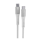 Nautica Urban CB500 Premium Braided 6ft USB-C to USB-C Cable with 65W Fast Charge (White)