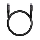 Nautica Urban CB500 Premium Braided 6ft USB-C to USB-C Cable with 65W Fast Charge (Black)