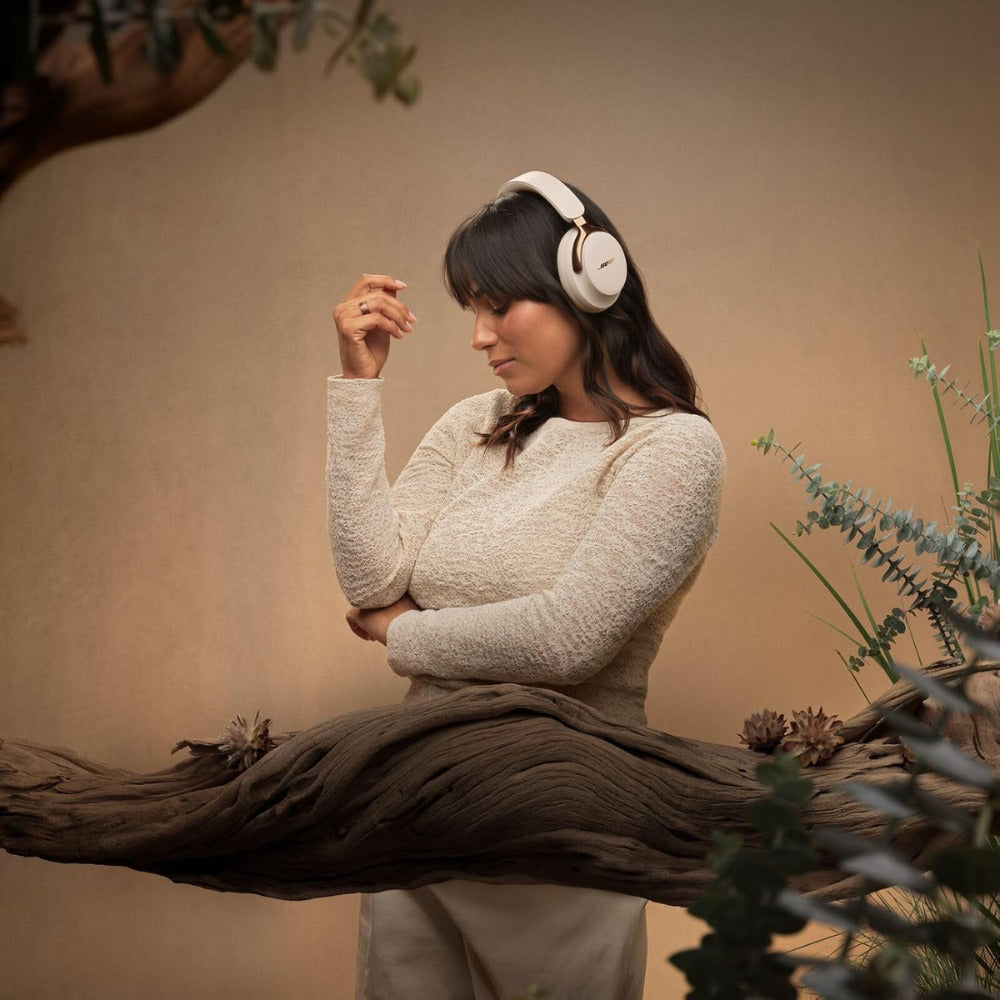Bose QuietComfort Ultra 2nd Gen Noise Cancelling Headphones (Driftwood Sand) with Accessory
