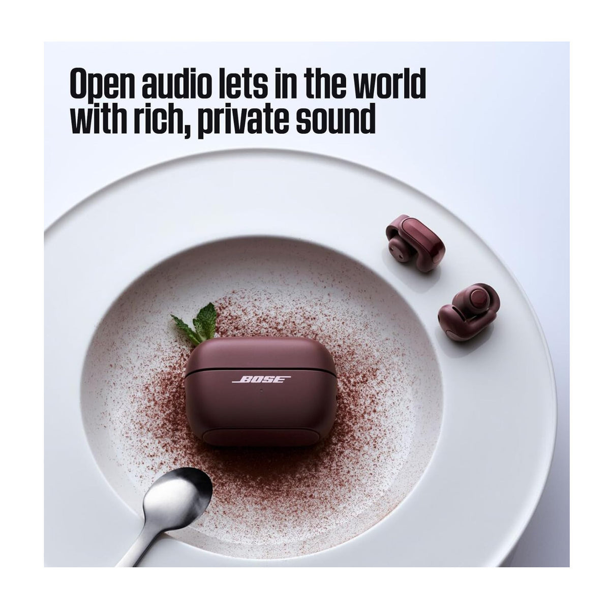 Bose Ultra 2nd Gen Open-Ear Wireless Earbuds with Multipoint Connection (Cherry Chocolate)