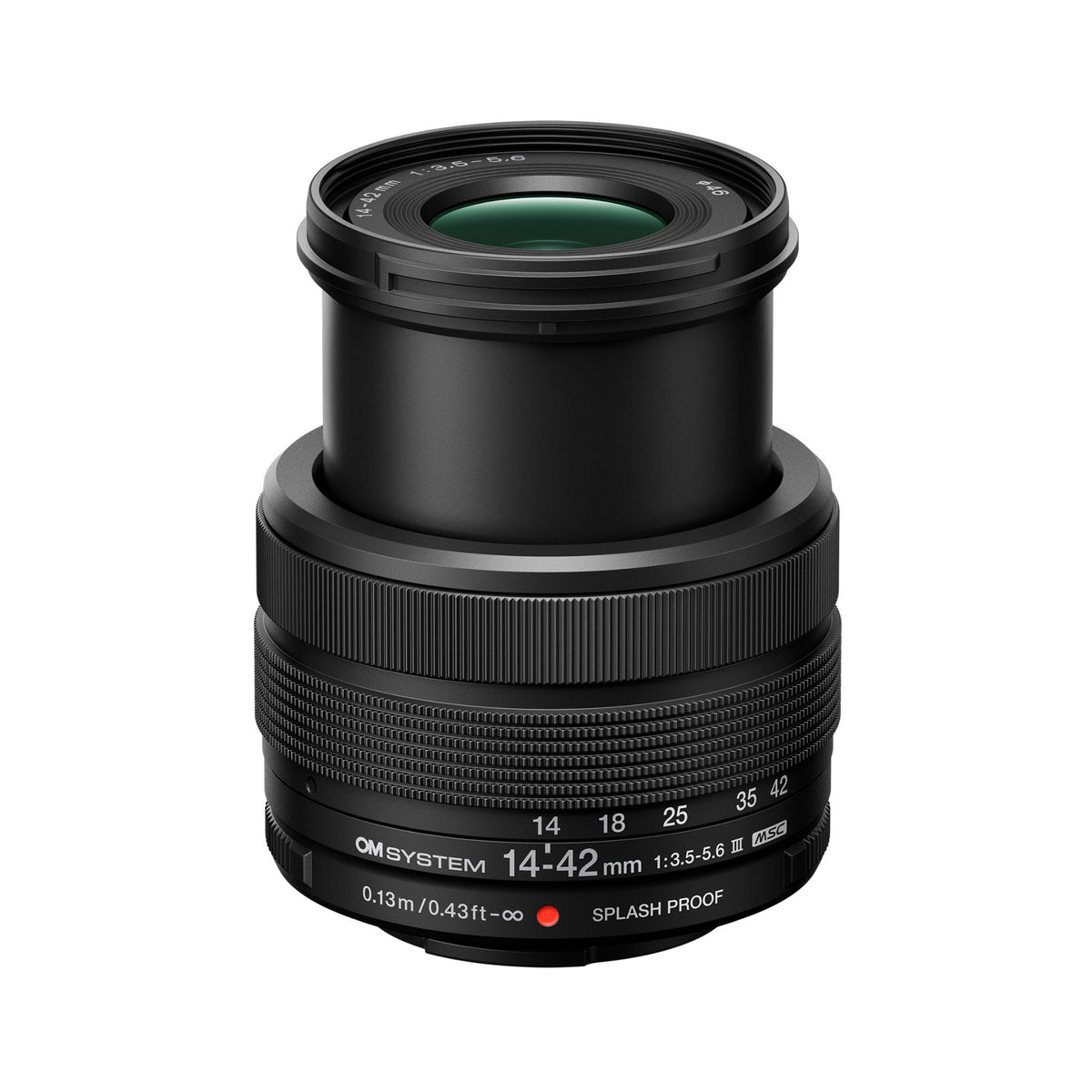 OM System PEN Mirrorless Camera with 14-42mm F3.5-5.6 III Lens and Skinny Wrist Strap (Black)