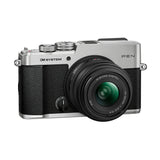 OM System PEN Mirrorless Camera with 14-42mm F3.5-5.6 III Lens and Skinny Wrist Strap (Silver)