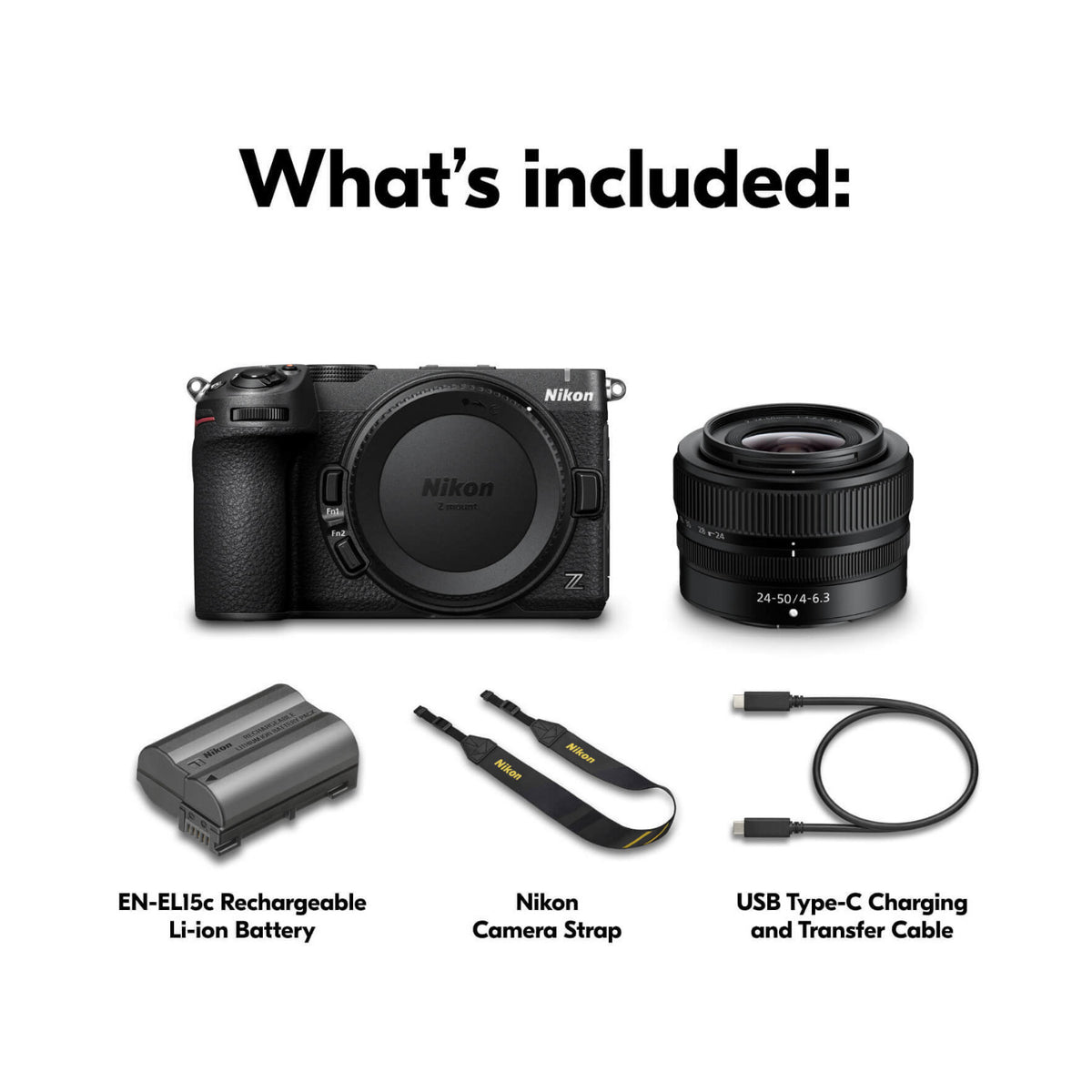 Nikon Z5IIC 24.5MP 4K Compact Full-Frame Mirrorless Camera with 24-50mm f/4-6.3 Lens (Black)