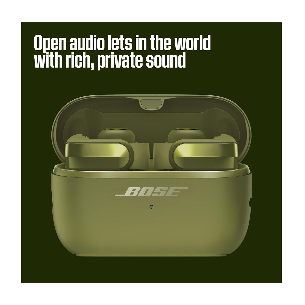 Bose Ultra 2nd Gen Water-resistant Open-Ear Wireless Earbuds with Multipoint Connection (Olive)