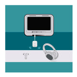 MEE Audio Connect Air In-Flight Wireless Audio Adapter for AirPods and Bluetooth Headphones (Black)