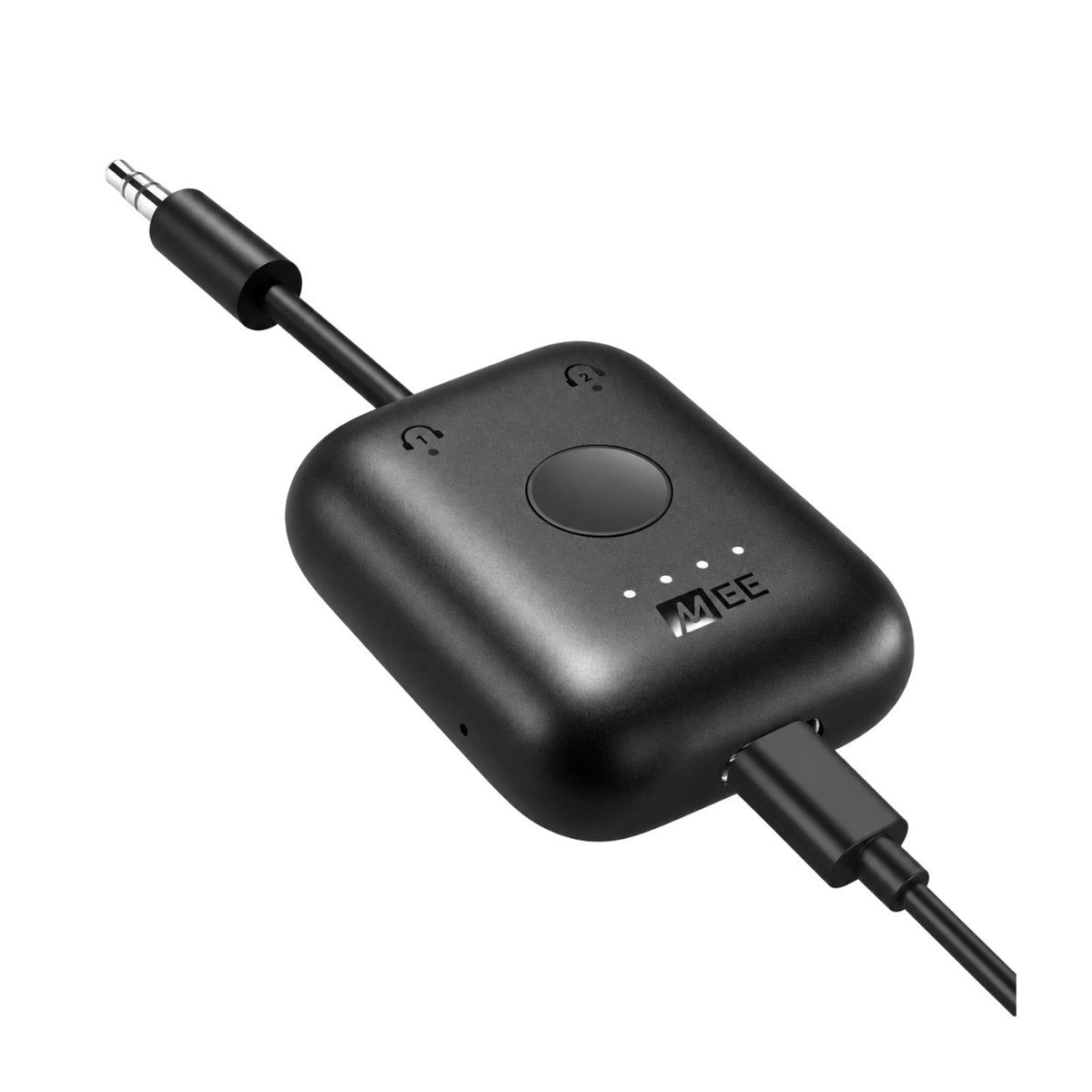 MEE Audio Connect Air In-Flight Wireless Audio Adapter for AirPods and Bluetooth Headphones (Black)