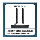 Bose TV Speaker 2nd Gen Bluetooth Soundbar with Bracket and Arms (Black)