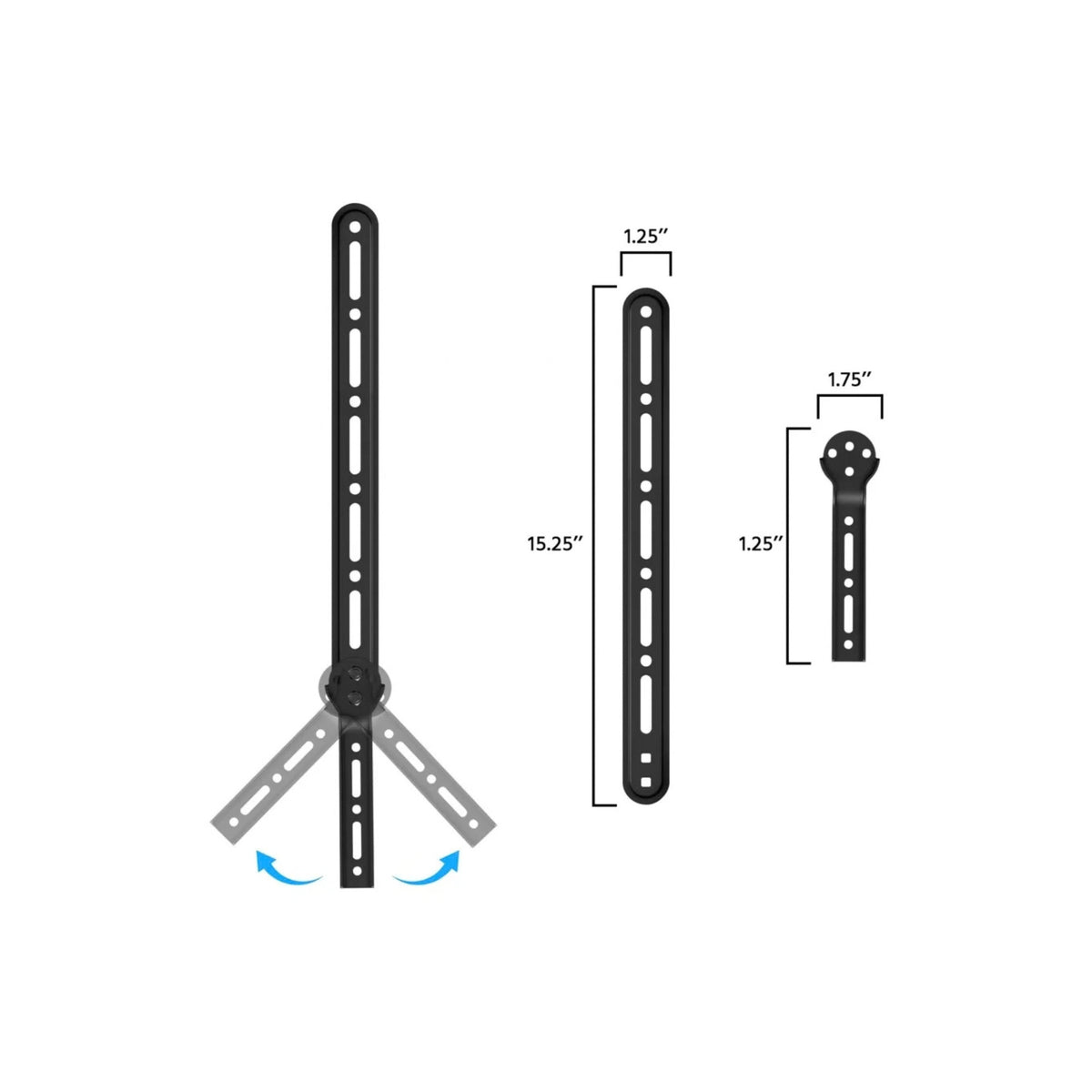Bose TV Speaker 2nd Gen Bluetooth Soundbar with Bracket and Arms (Black)