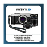 OM System PEN 20.4MP Digital Camera with 14-42mm and 40-150mm Lenses, and Wrist Strap (Silver)