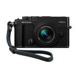 OM System PEN Mirrorless Camera with 14-42mm F3.5-5.6 III Lens and Skinny Wrist Strap (Black)