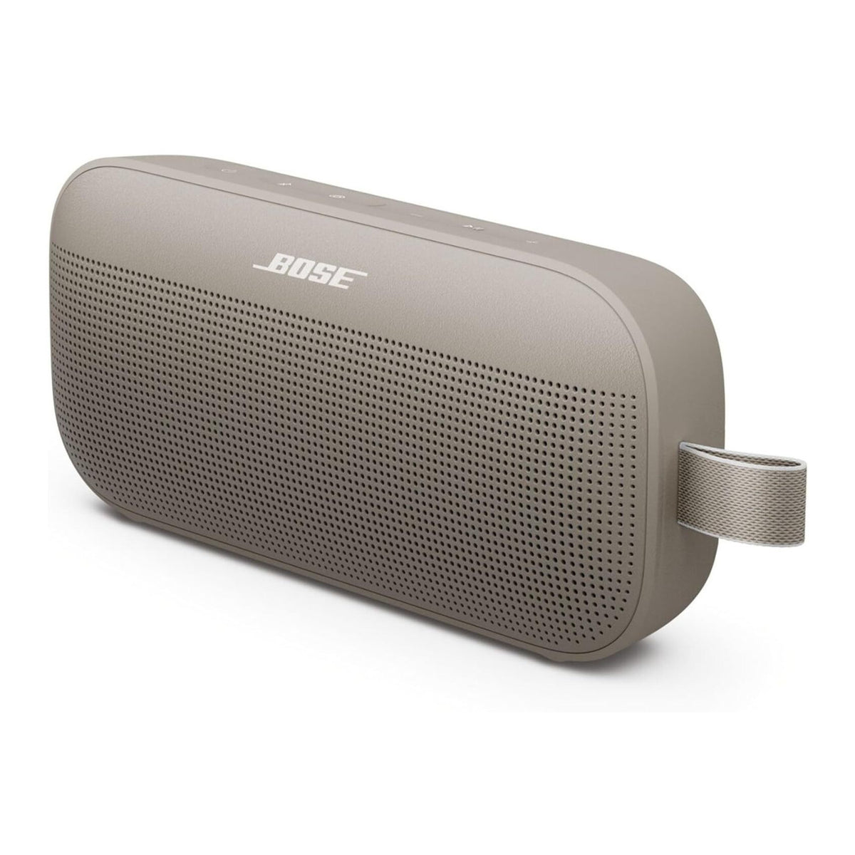 Bose SoundLink Flex Portable Bluetooth Speaker (2nd Generation, Sandstone) Bundle with Carabiner