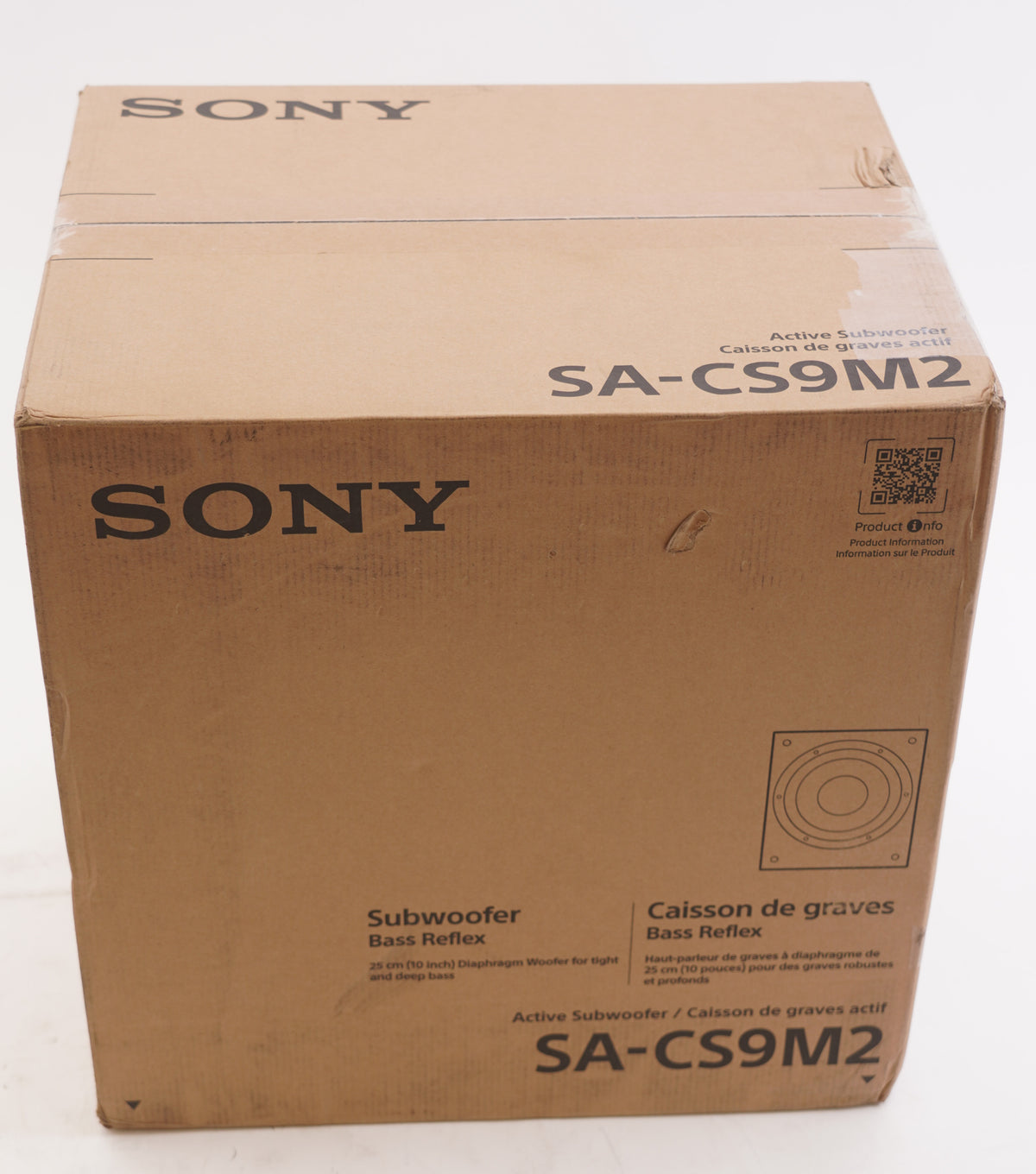 Sony SA-CS9M2 10-Inch Powered Active Subwoofer (Black) (Open Box)