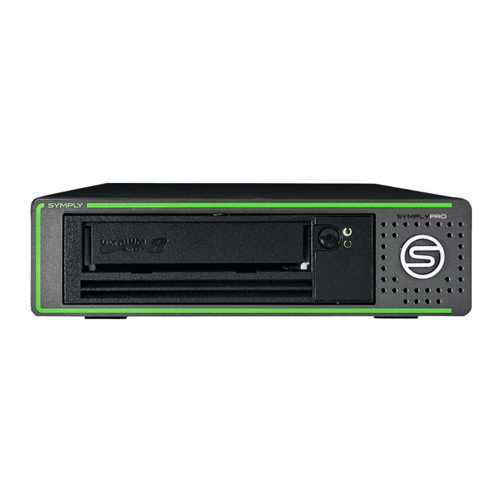SYMPLY SymplyPRO SAS LTO-8 Desktop Tape Drive with SFF-8088, TAA Compliance