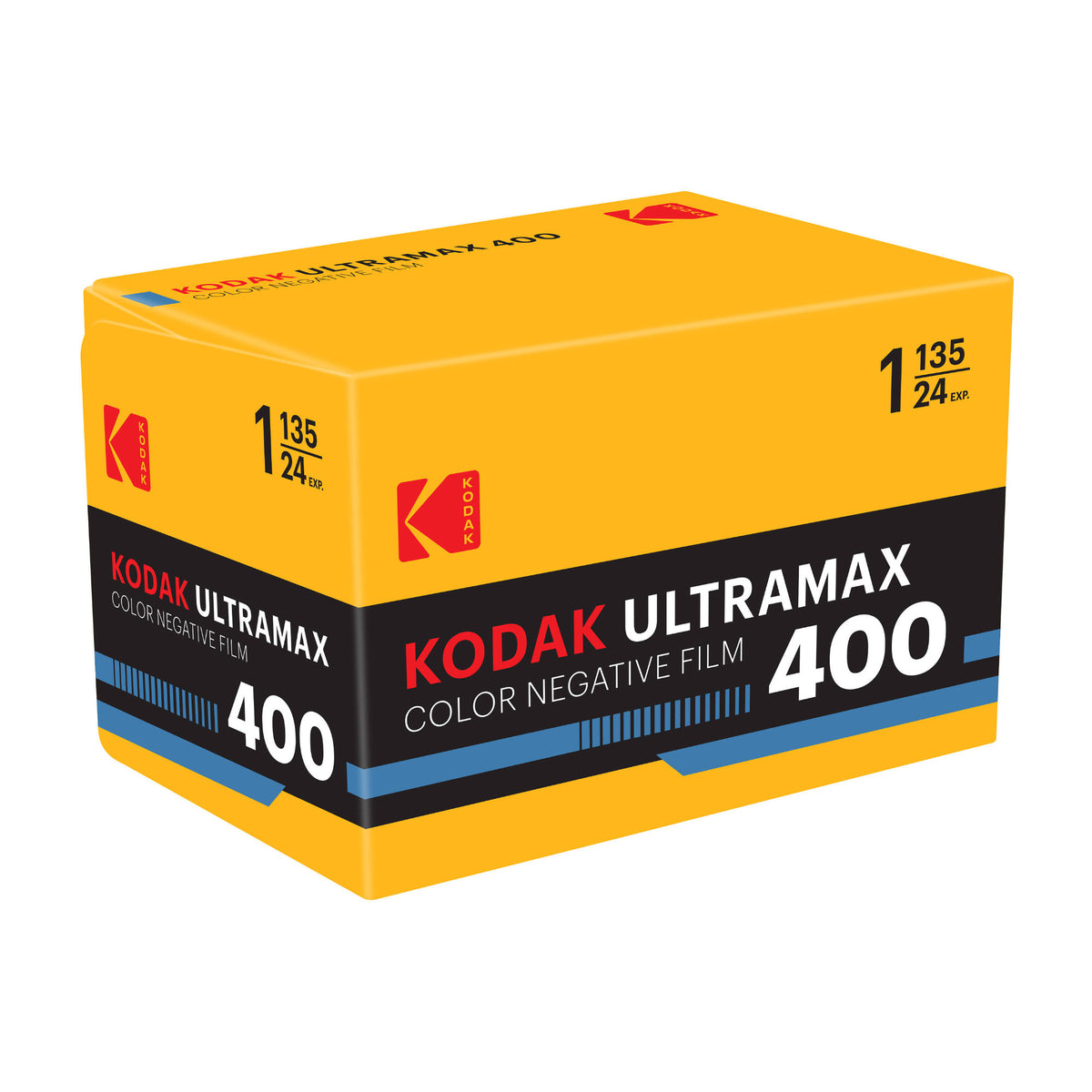 Kodak ULTRAMAX 400 35mm ISO-400 Color Negative Film Package with 24 Fine Grain Exposures