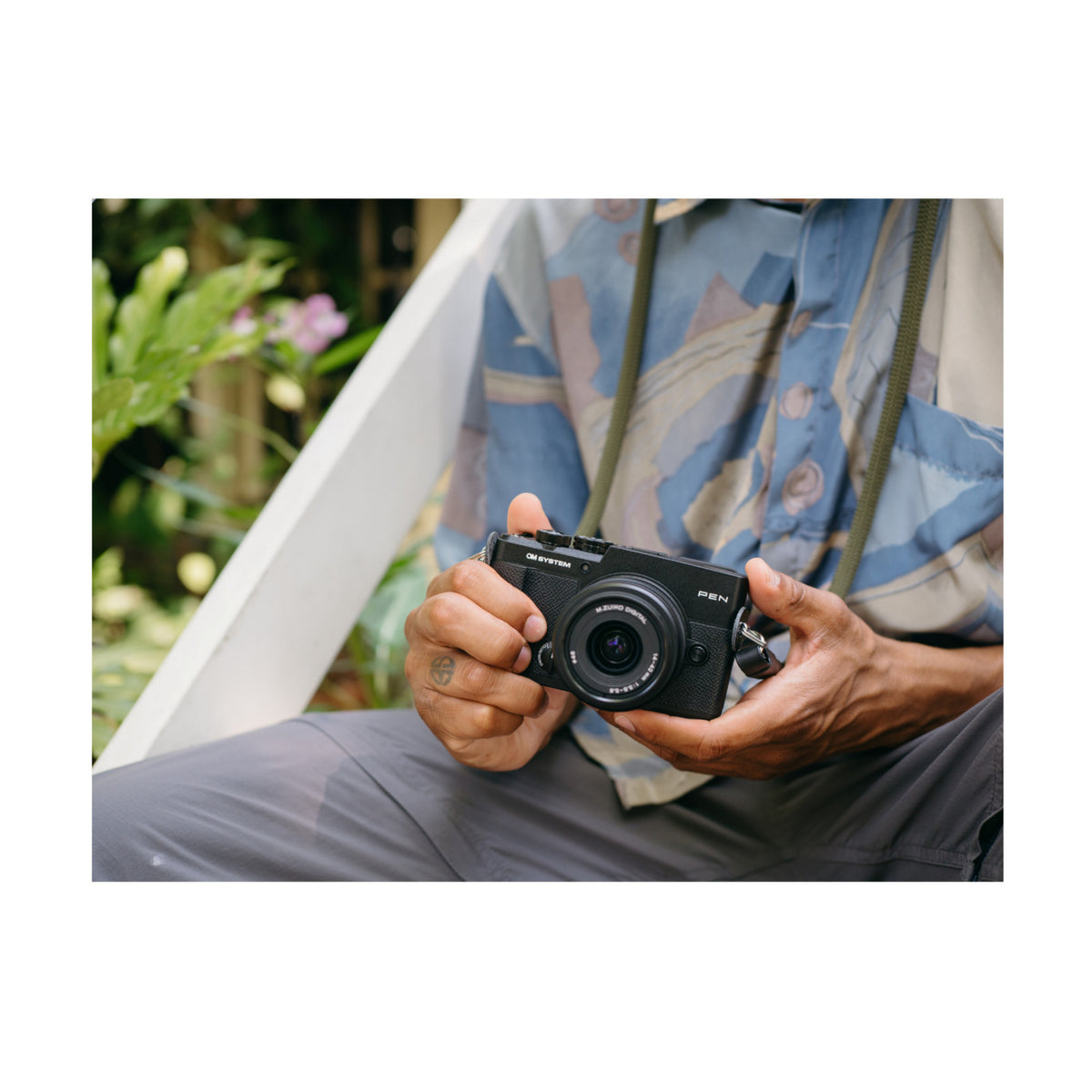 OM System PEN 20.4MP Digital Camera with 14-42mm and 40-150mm Lenses, and Wrist Strap (Black)