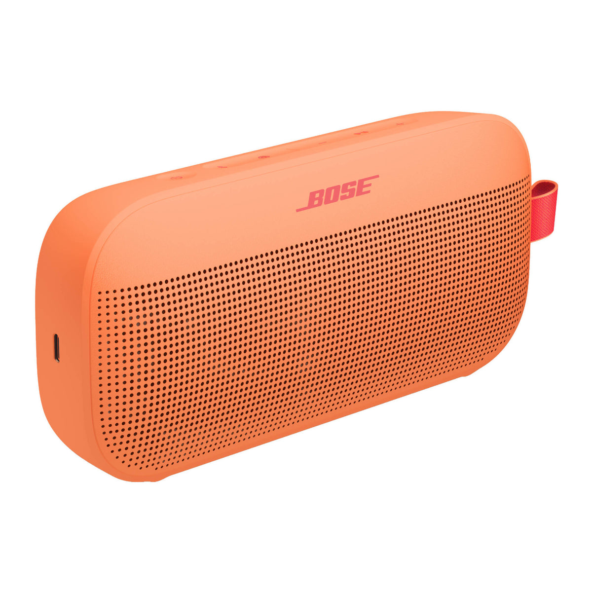 Bose SoundLink Flex Portable Bluetooth Speaker (2nd Generation, Sunset Peach) Bundle with Carabiner