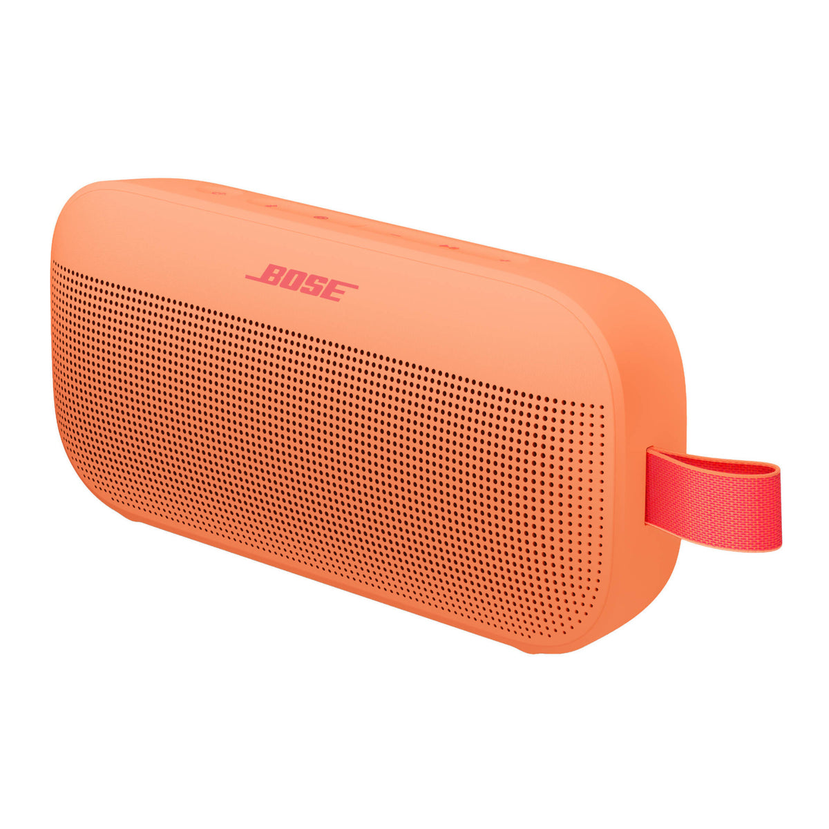 Bose SoundLink Flex Portable Bluetooth Speaker (2nd Generation, Sunset Peach) Bundle with Carabiner