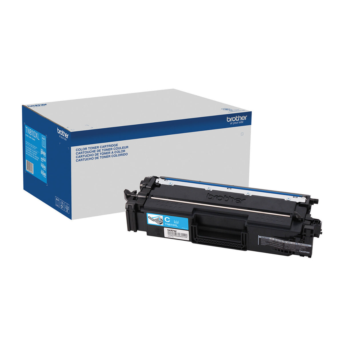Brother TN810XLC High-Yield Cyan Toner Cartridge, 9,000 Page Yield for Offices