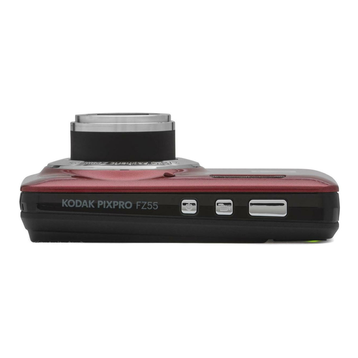 Kodak PIXPRO FZ55 Digital Camera Bundle with 64GB SDXC Card, Card Reader, and Small Pouch (Red)