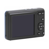 Kodak PIXPRO FZ55 Digital Camera Bundle with 64GB SDXC Card, Card Reader, and Small Pouch (Blue)