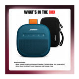 Bose SoundLink Micro Bluetooth Speaker (Twilight Blue, 2nd Gen) with Storage Case Bundle