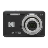 Kodak PIXPRO FZ55 Digital Camera Bundle with 64GB SDXC Card, Card Reader, and Small Pouch (Black)