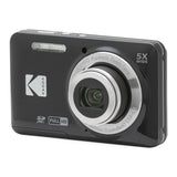 Kodak PIXPRO FZ55 Digital Camera Bundle with 64GB SDXC Card, Card Reader, and Small Pouch (Black)