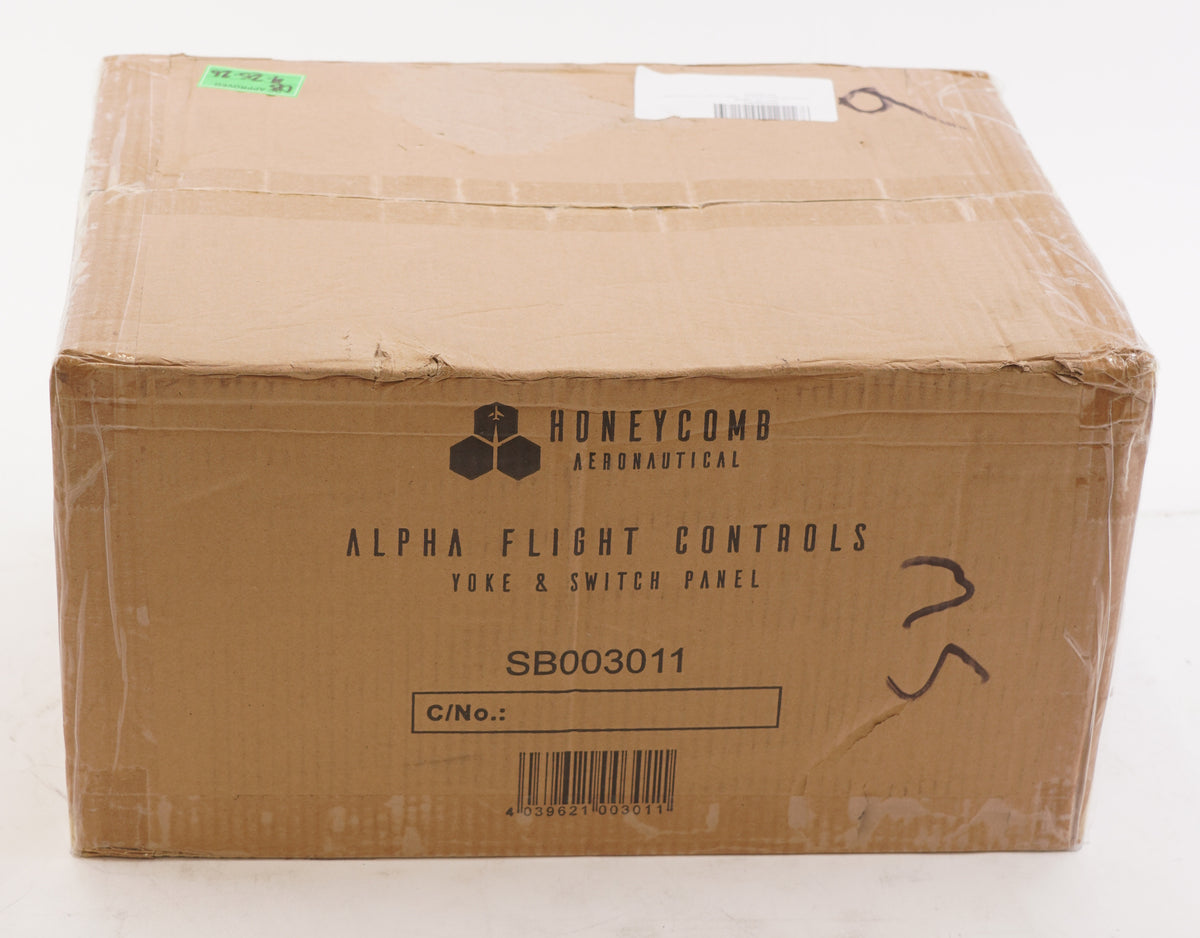 Honeycomb Aeronautical  Alpha Flight Controls Yoke & Switch Panel (Open Box)