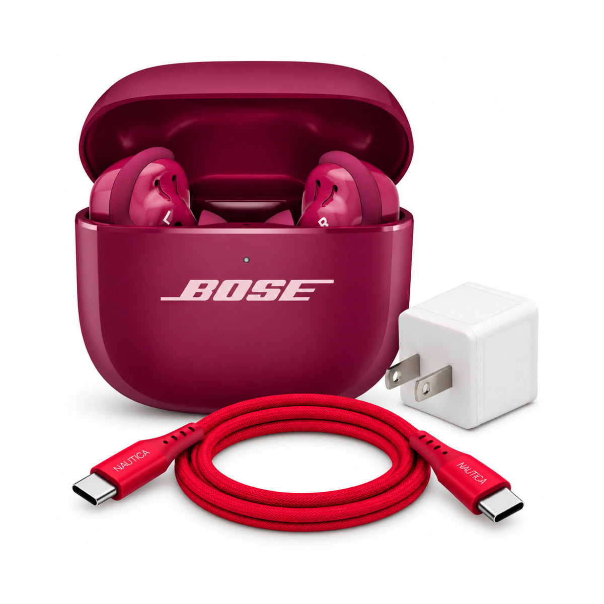 Bose QuietComfort Ultra True Wireless Earbuds 2nd Gen (Deep Plum) Bundle with Accessories