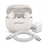 Bose QuietComfort Ultra True Wireless Earbuds 2nd Gen (White Smoke) Bundle with Accessories