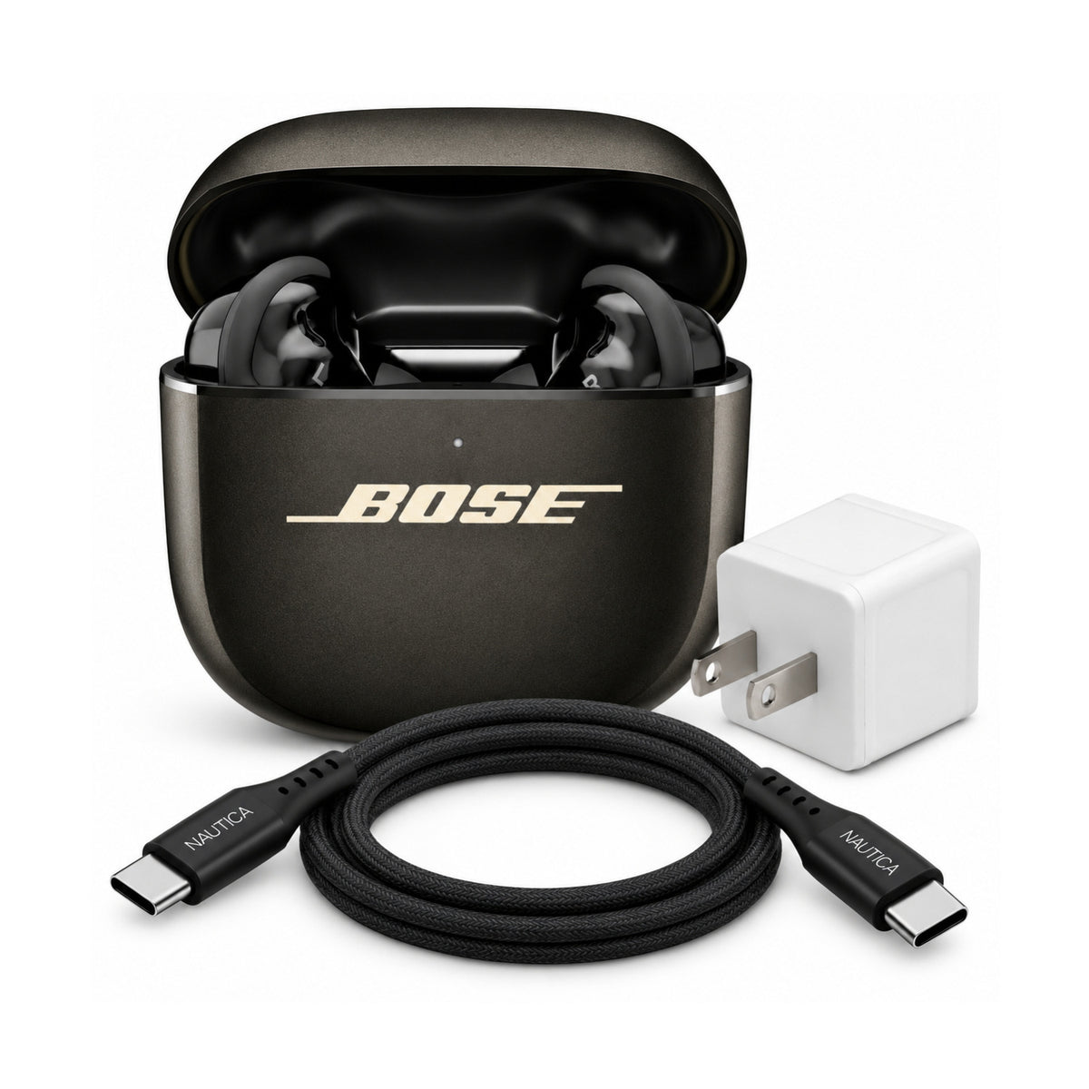 Bose QuietComfort Ultra True Wireless Earbuds 2nd Gen (Desert Gold) Bundle with Accessories