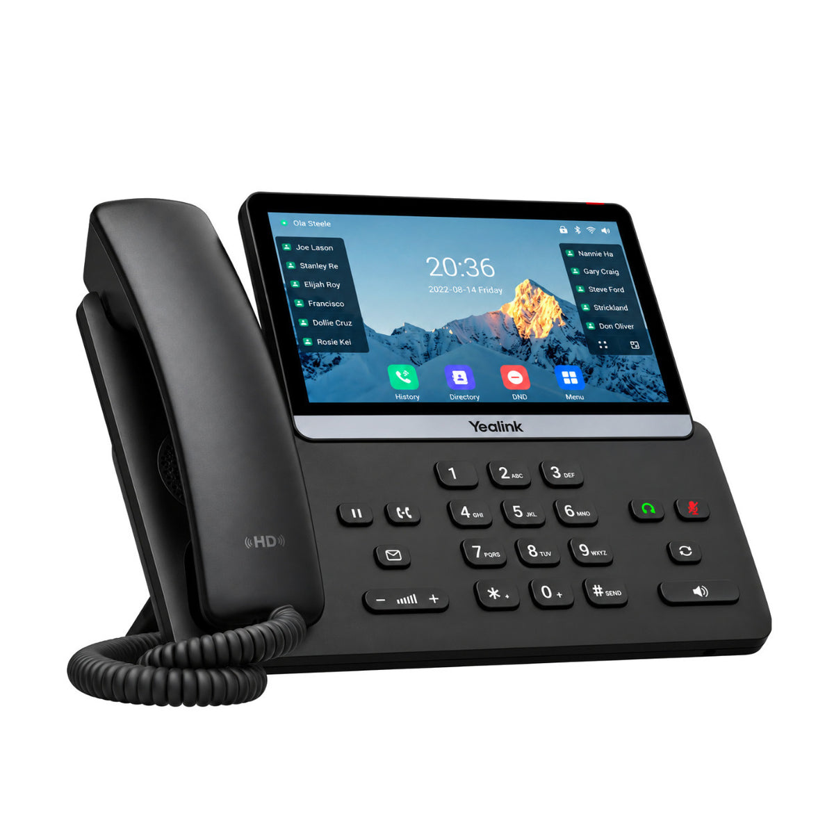 Yealink T77U Corded Conferencing Business IP Phone with 7-inch Touchscreen and 10-Way Conferencing