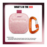Bose SoundLink Micro Bluetooth Speaker (Petal Pink, 2nd Generation) with Carabiner