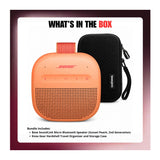 Bose SoundLink Micro Bluetooth Speaker (Sunset Peach, 2nd Generation) with Storage Case Bundle