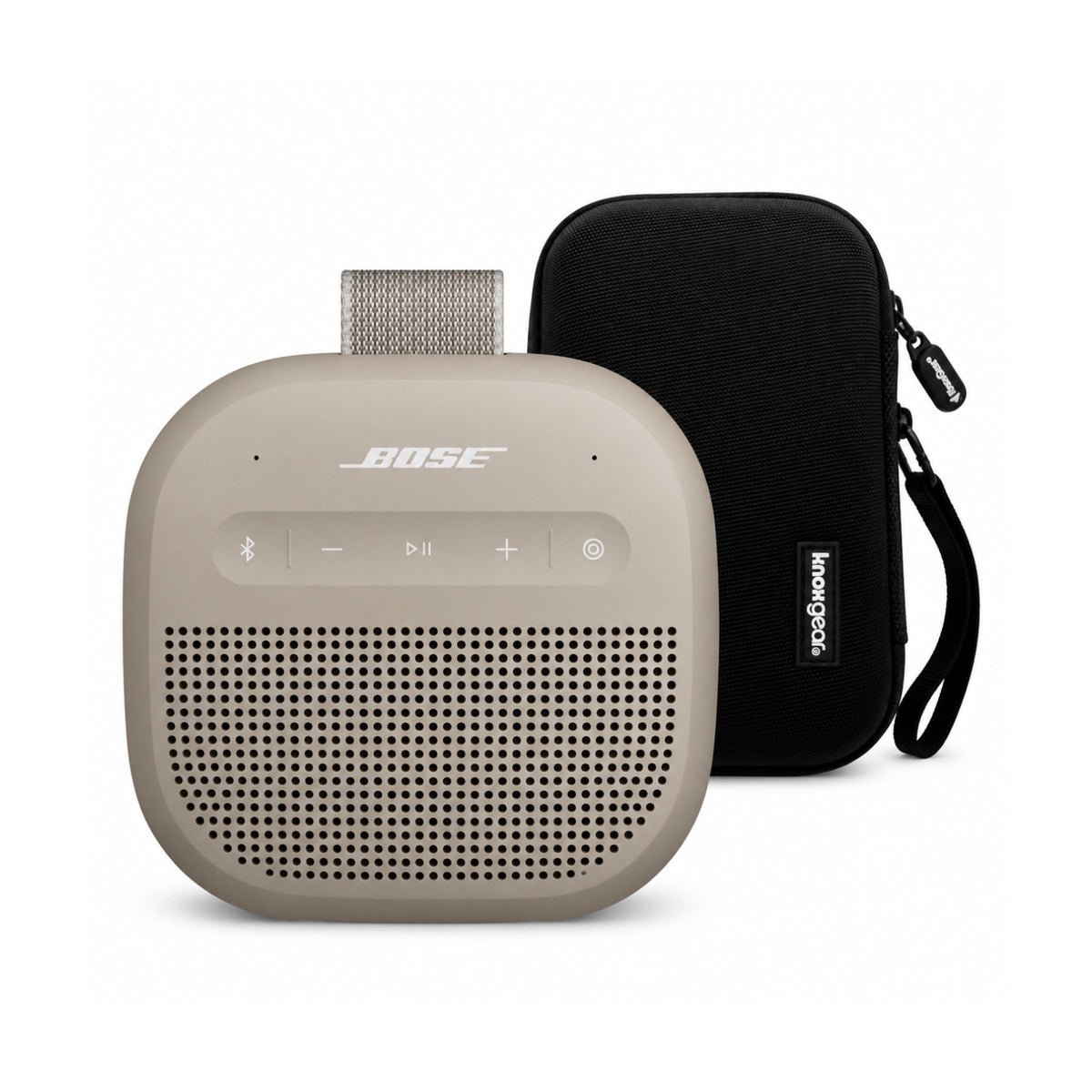 Bose SoundLink Micro Bluetooth Speaker (Sandstone, 2nd Generation) with Storage Case Bundle