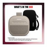 Bose SoundLink Micro Bluetooth Speaker (Sandstone, 2nd Generation) with Storage Case Bundle