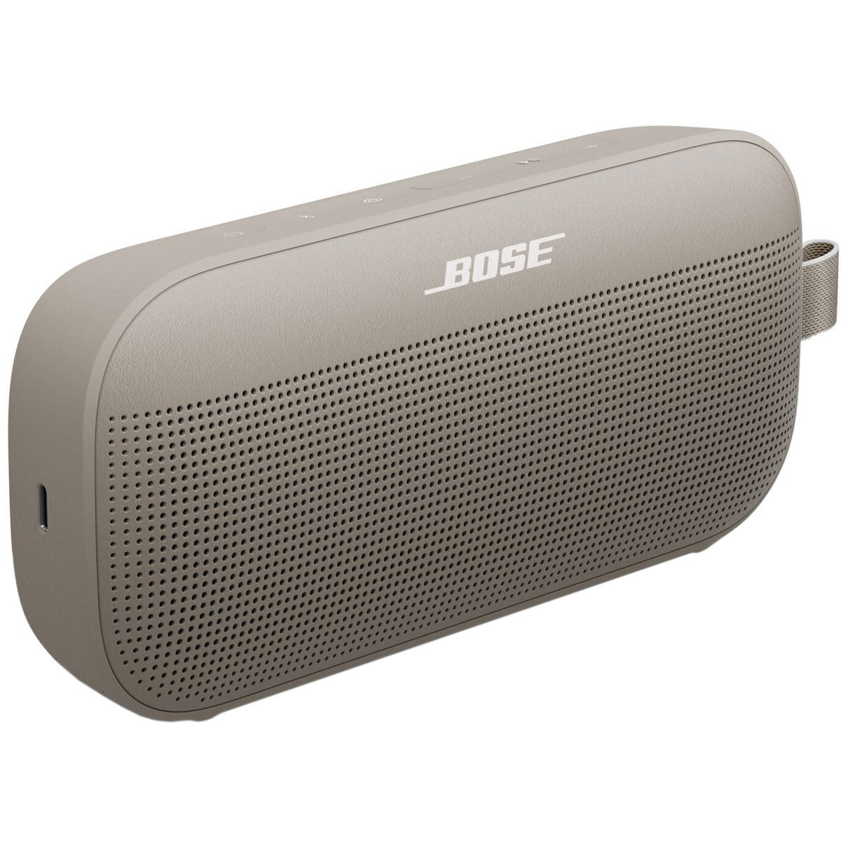 Bose SoundLink Flex Portable Bluetooth Speaker (2nd Generation, Sandstone) Bundle with Carabiner