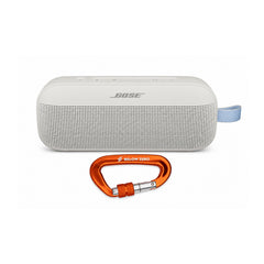 Bose SoundLink Flex Portable Bluetooth Speaker (2nd Gen, Ltd Ed. Fog Gray) Bundle with Carabiner