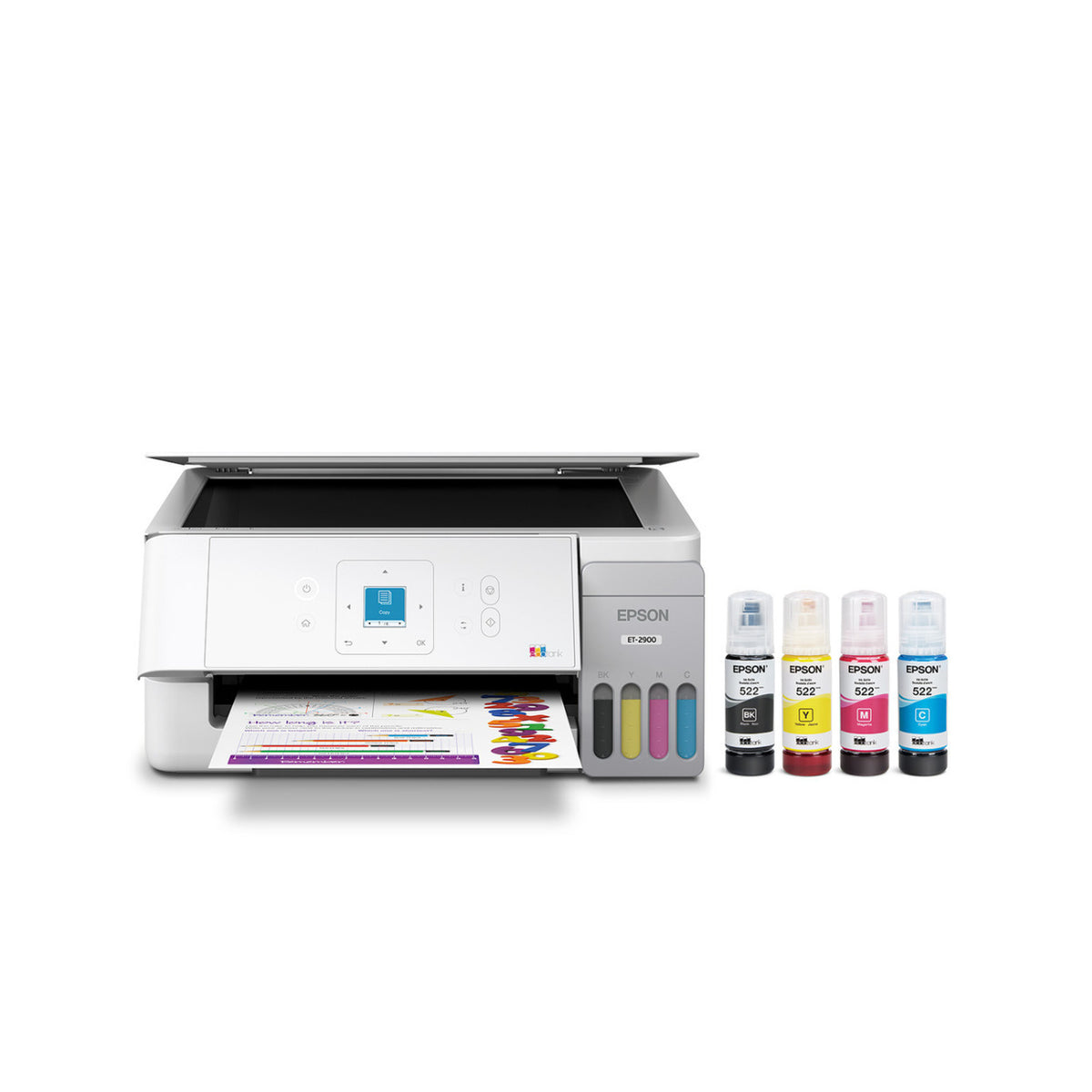 Epson EcoTank ET-2900 Wireless All-in-One Color Supertank Printer (White)