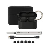 Sony WF-1000XM6 True Wireless Noise Cancelling Earbuds with Silicone Case and Cleaning Kit (Black)