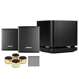 Bose Bass Module 500 Wireless Subwoofer with Wireless Surround Speakers and Accessories Bundle