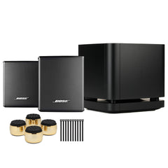 Bose Bass Module 500 Wireless Subwoofer with Wireless Surround Speakers and Accessories Bundle