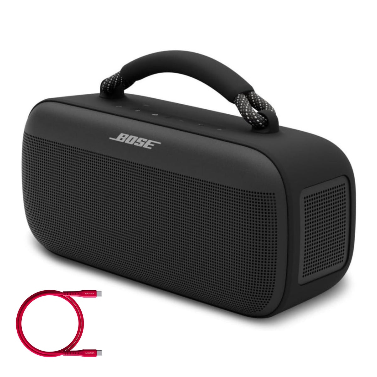 Bose SoundLink Max Portable Bluetooth Party Speaker (Black) with 65W Braided 6ft. Cable Bundle