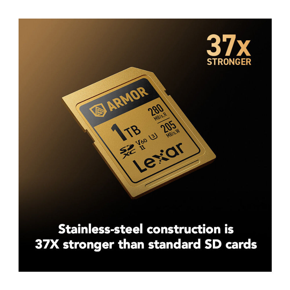 Lexar 1TB ARMOR GOLD UHS-II V60 SDXC Memory Card