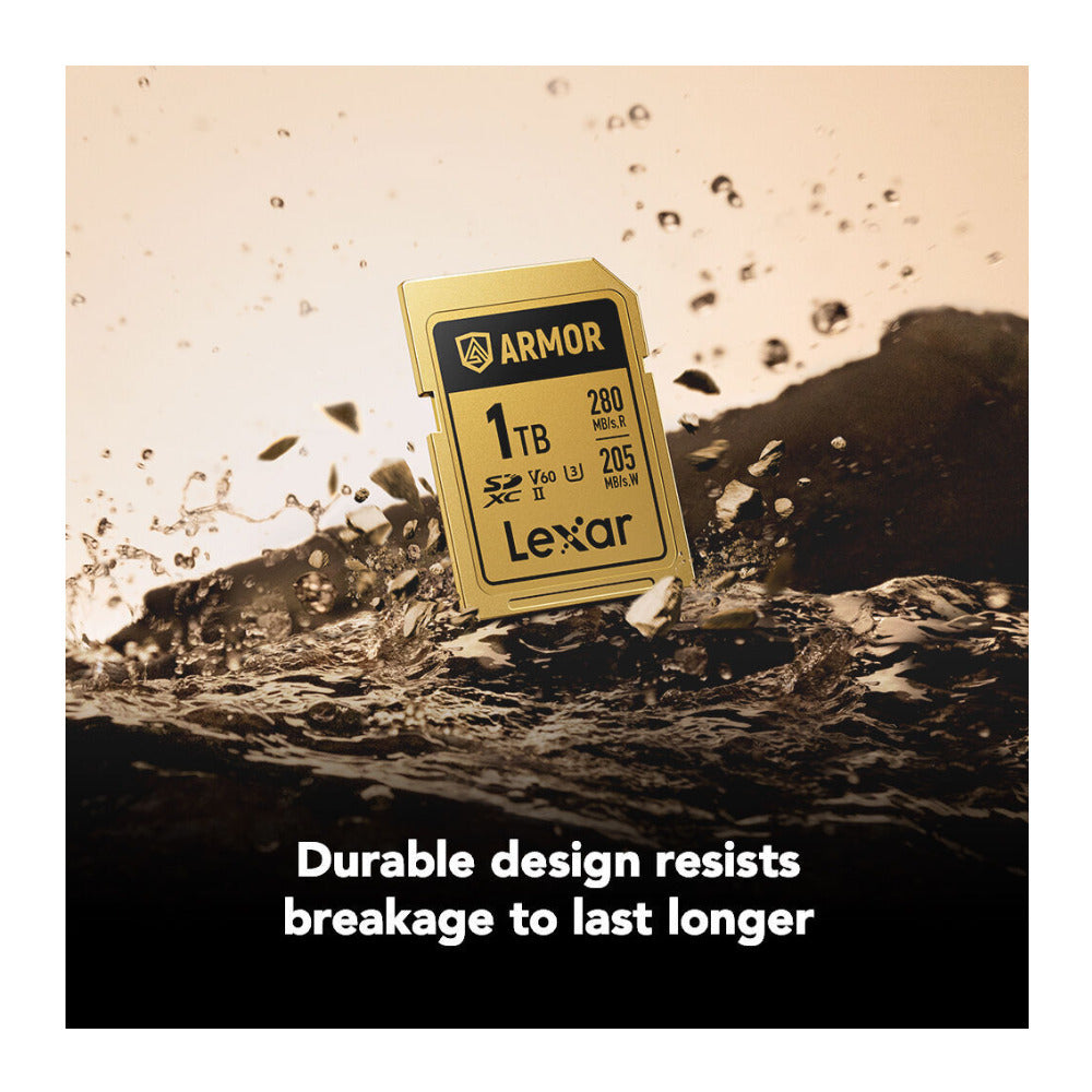 Lexar 1TB ARMOR GOLD UHS-II V60 SDXC Memory Card