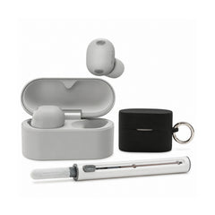Sony WF-1000XM6 True Wireless Noise Cancelling Earbuds (Platinum Silver) with Case Bundle