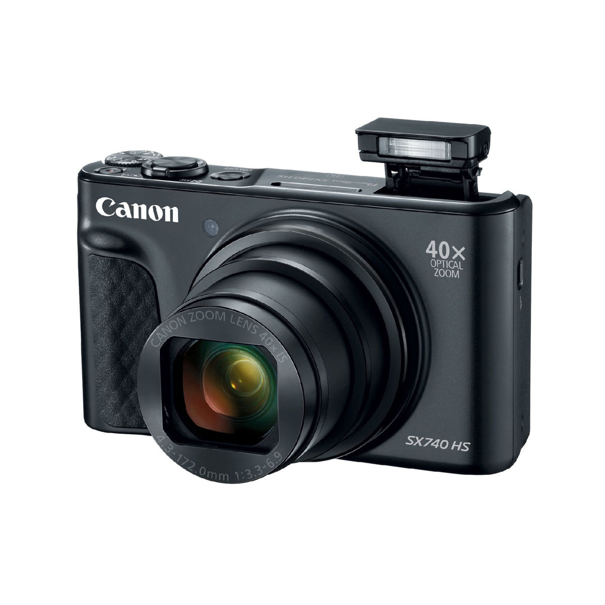 Canon PowerShot SX740 HS 20.3MP Digital Camera with 40x Optical Zoom (Black - Japan)