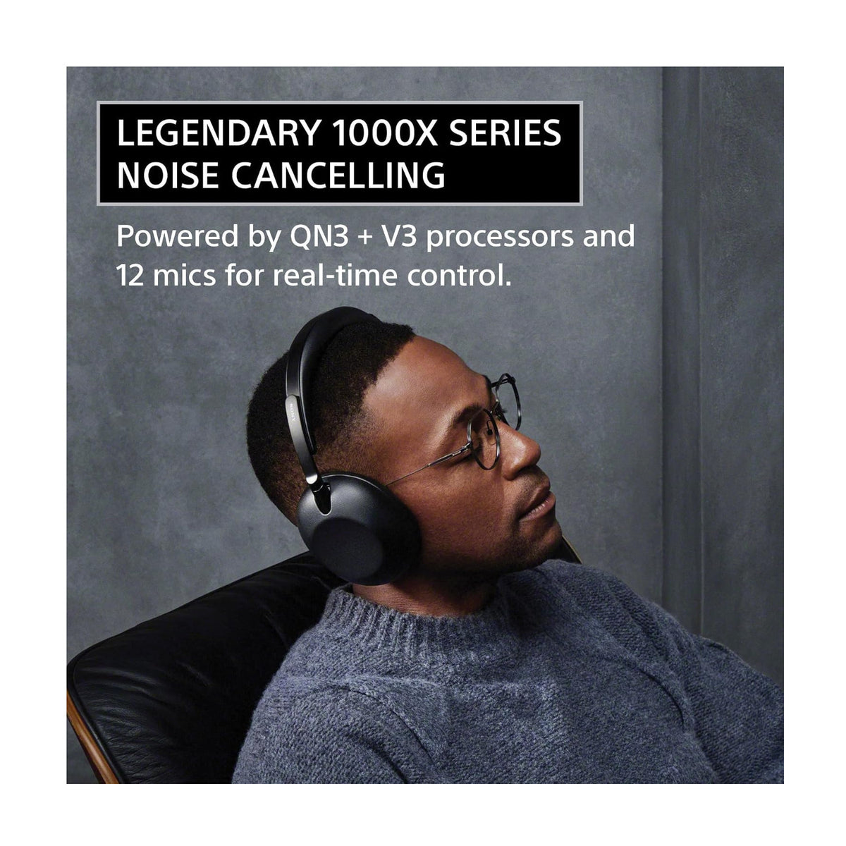 Sony 1000X THE COLLEXION Wireless Headphones Bundle with Belkin 3-in-1 Charging Stand (Black)