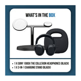 Sony 1000X THE COLLEXION Wireless Headphones Bundle with Belkin 3-in-1 Charging Stand (Black)